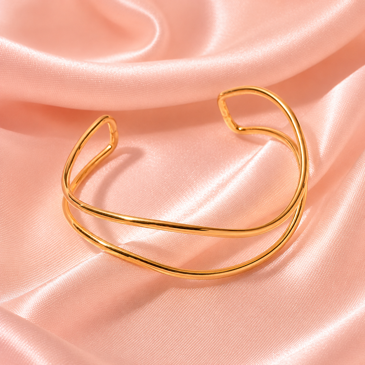 Minimalist Stainless Steel Cuff Bracelet